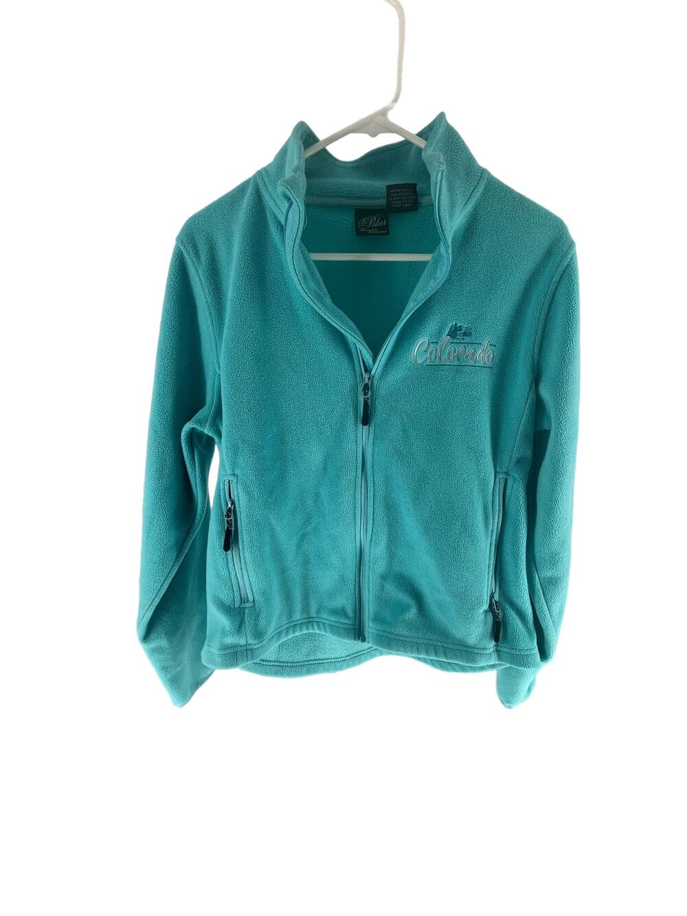 Polar Premium Collection Colorado Blue Fleece Full Zip Jacket Women's Size Small